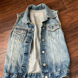 Gap Distressed Jeans Vest